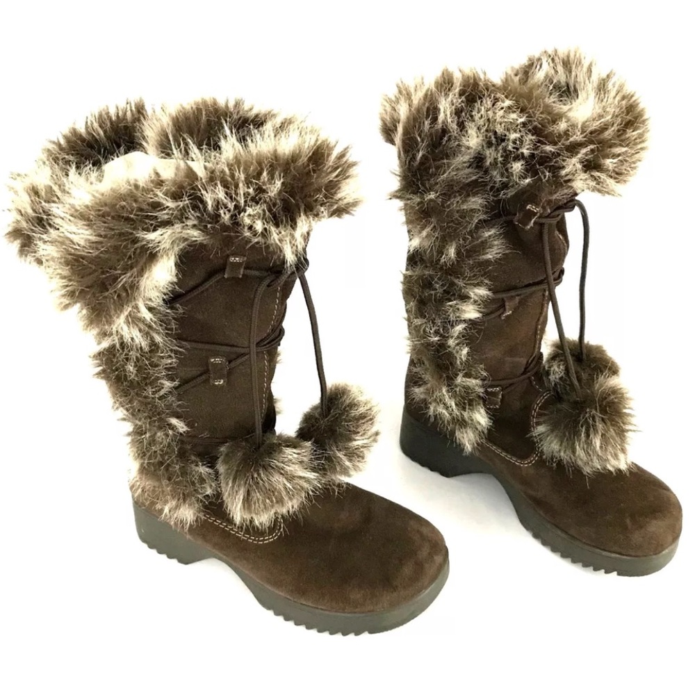 REPORT Olympic Brown Suede Winter Boots Women's 8